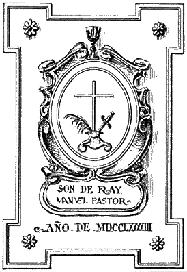Escudo de Familiar del
                Santo Oficio - s. XVIII - (35185 bytes)