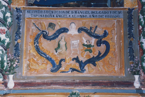 Detalle del
              retablo de la Ermita de Nuestra Señora del Castillo en
              Tamariz