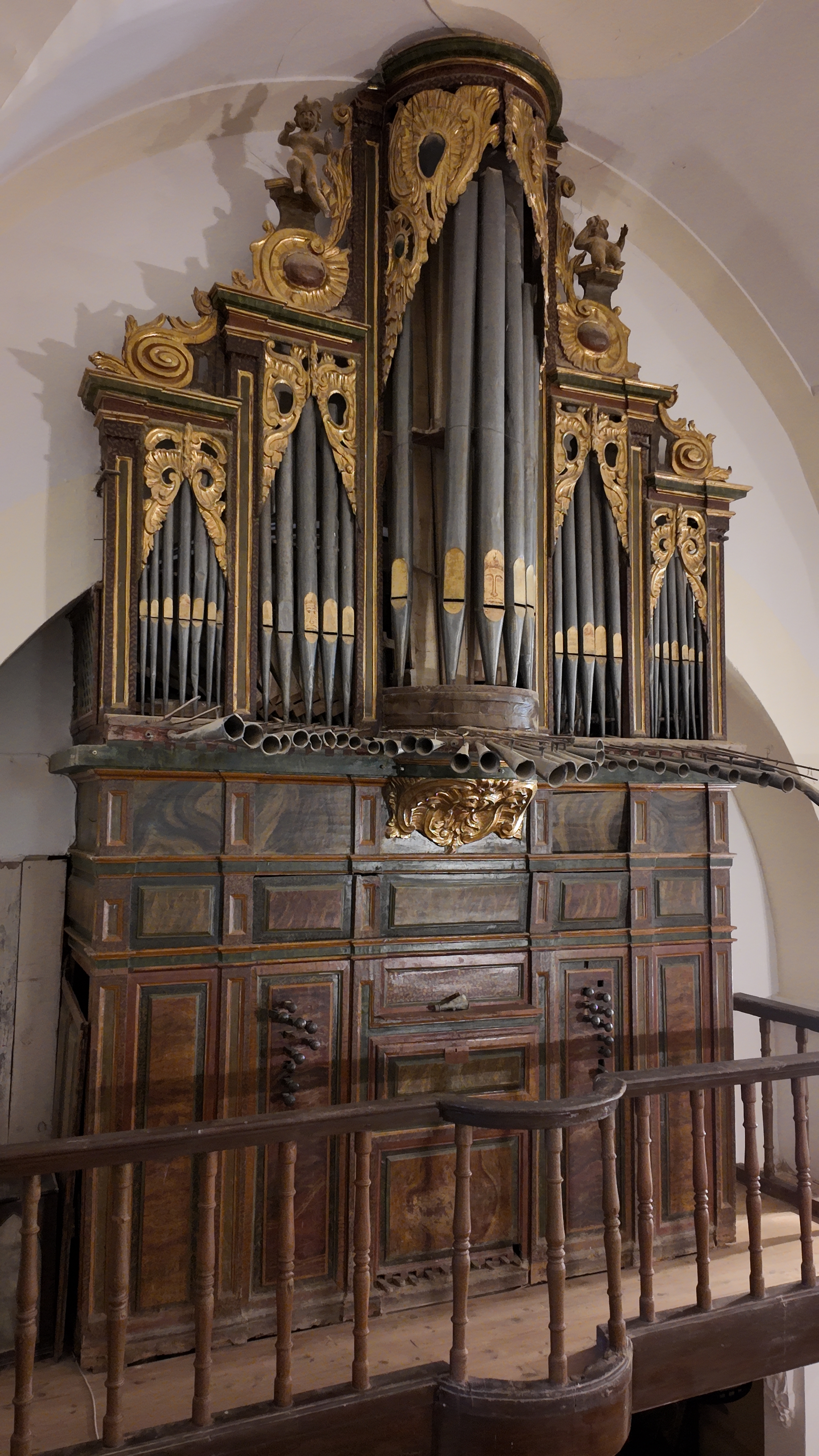 Órgano barroco. Iglesia de San Pedro